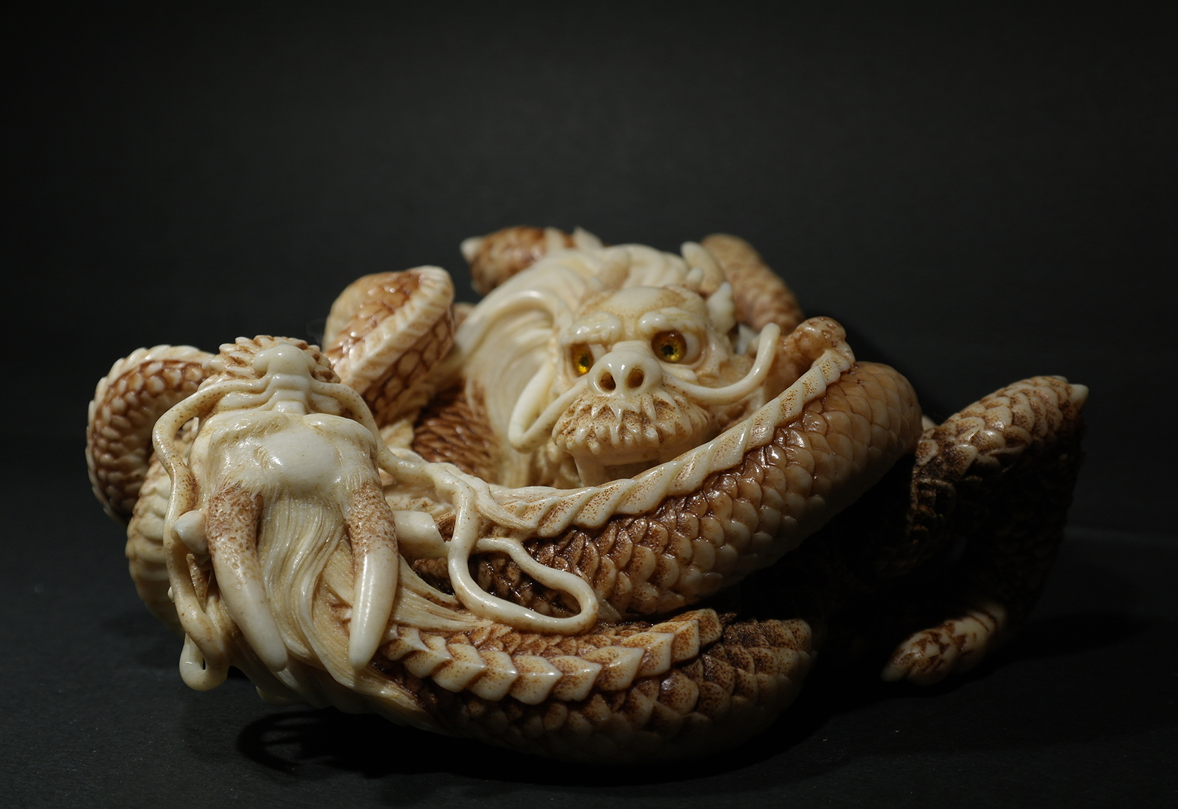 Two intertwined dragons06